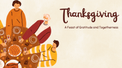 Thanksgiving Hand drawn Style  Desktop Wallpaper
